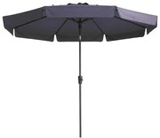 Madison Parasol Flores Luxe rond 300 cm saffierblauw