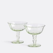 Set van 2 gekleurde champagneglazen Sabria