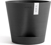 Ecopots bloempot Venice 2 20- Rond - Dark Grey - Diameter 20,1 x H17,7 cm