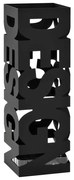 vidaXL Parapluhouder design staal zwart