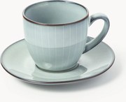 Handgemaakte koffiekopje met schoteltje Nordic Sea
