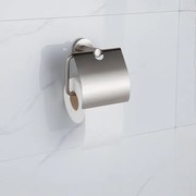Fortifura Calvi - toiletrolhouder - met klep - Geborsteld RVS PVD (RVS) SW1183145