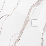 Douchebak Rea Magnum CARRARA WHITE 90x90