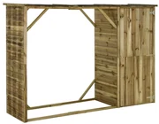 vidaXL Tuinschuur 253x80x170 cm grenenhout