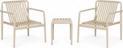 Bistroset 2 personen  Kunststof Zand/Beige Domani Furniture Alba