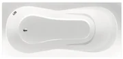 Xenz Curaçao ligbad - 175x80cm - met overloop - zonder afvoer - Acryl Wit 6802-01