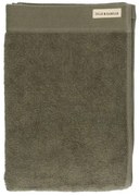 Handdoek, Recycled katoen, Donker olijfgroen, 70 x 140 cm