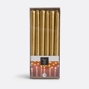 Set van 12 gladde kaarsen H25 cm, Caspar