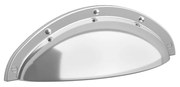 Muebles Folk handgreep 9.5cm zilver