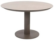 Taste by 4 Seasons Sarah tuintafel terre met keramisch geprint blad Ø 120 cm Tuintafel bruin weerbestendig