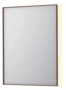 INK SP32 spiegel - 60x4x80cm rechthoek in stalen kader incl indir LED - verwarming - color changing - dimbaar en schakelaar - geborsteld koper 8410024