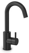 Hotbath COBBER Wastafelmengkraan met draaibare uitloop zonder waste Geborsteld zwart PVD CB004MBP