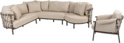 Ezra modulaire hoek loungeset 4 delig terre 4 Seasons Outdoor