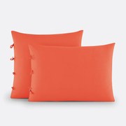 Effen kussensloop te strikken in katoen , Scenario