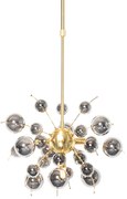 Design hanglamp messing met glas smoke 4-lichts - Explode Design G9 rond Binnenverlichting Lamp