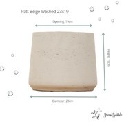 Pot Patt Beige Washed