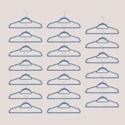 Set Van 20 Kledinghangers Palou Grijsblauw - Sklum