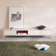 Kave Home Vedrana Wit Design Tv-meubel Laag - 195x40x35cm.