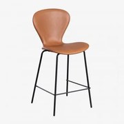 Op Een Hoge Kruk. ↑65 Cm & Zwart & Kunstleren Kameel & Kunstleren - Sklum