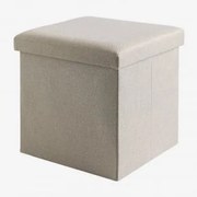 Gipto Opbergdoos In Polyester Beige - Sklum