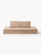 Handgemaakte modulaire fluwelen speelbank Mila