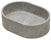 Ideavit Rock Waskom 40x28x12cm ovaal concrete beton beige 290291-D1