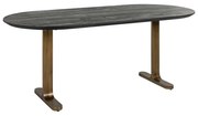 Richmond Interiors Revelin Ovale Eettafel Antiek Messing 200 Cm - 200 X 90cm.