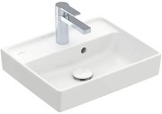 Villeroy & Boch Collaro fontein 45x37cm met overloop 1 kraangat wit 43344501