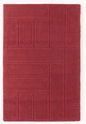 Handgetuft wollen vloerkleed Alexia met geometrisch patroon
