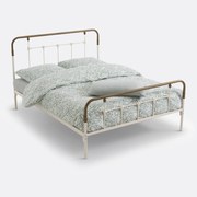 Bed in staal metaal, Asper