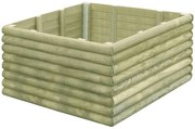 vidaXL Plantenbak verhoogd 106x106x48 cm geïmpregneerd grenenhout