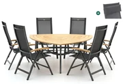 Hartman Troy/Triangular 170cm dining tuinset 7-delig