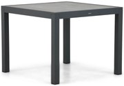 Dining Tuintafel vierkant 95 x 95 cm Aluminium Grijs Residence