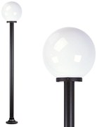 Globe 150r Tuinlamp opaal Ø30cm Tuinverlichting Zwart E27