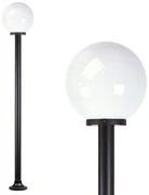 Globe 150r Tuinlamp opaal Ø30cm Tuinverlichting Zwart E27