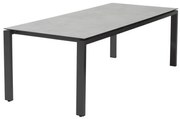 4 Seasons Outdoor Goa tafel met HPL tafelblad light grey 160 x 95 cm * SALE *  Tuintafel    antraciet weerbestendig