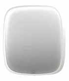 INK SP31 spiegel - 40x4x40cm contour in stalen kader incl dir LED - verwarming - color changing - dimbaar en schakelaar - mat wit 8409801