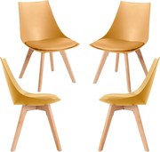 Set 4 Blok Stoelen