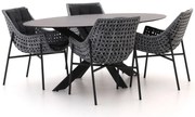 Manifesto Novara/Furato ellips 200cm dining tuinset 5-delig