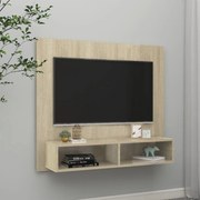 vidaXL Tv-wandmeubel 102x23,5x90 cm spaanplaat sonoma eikenkleurig