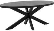 Goossens Eettafel Axilon, Ovaal 180 x 90 cm