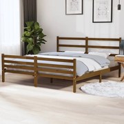 vidaXL Bedframe grenenhout honingbruin 180x200 cm 6FT Super King