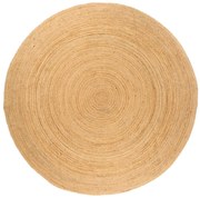 vidaXL Tapijt rond 180 cm gevlochten jute