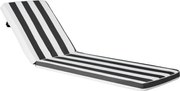 VEVOR Ligstoelkussens, 1889x561x71mm, Buitenligstoelkussens, Waterbestendig en Kleurvast, Ligstoelkussens, Dikke Ligstoelkussens voor Zwembaddekken, Zwart-Wit Gestreept