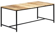 vidaXL Eettafel 180x90x75 cm massief ruw mangohout