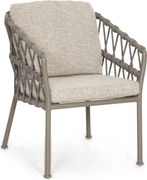 Tuinstoel Rope Taupe-naturel-bruin Santika Miyora