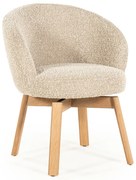 Eleonora Liva Eetstoel Hout Frame Taupe