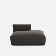 Loungebank, rechts, textuurstof, Seven