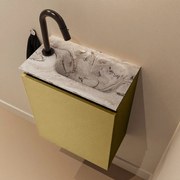 Mondiaz Ture DLux toiletmeubel 40cm oro met wastafel glace rechts met kraangat