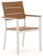 Dining tuinstoel | Bellagio  Fidenza | Polywood | Wit | Stapelbaar | Kees Smit Tuinmeubelen